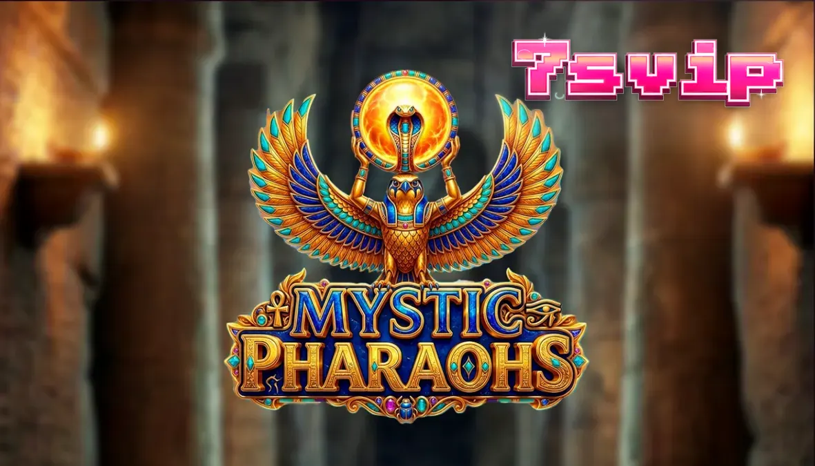 Tampilan visual slot Mystic Pharaohs dengan tema Mesir kuno